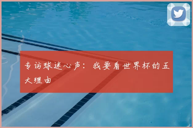 专访球迷心声：我要看世界杯的五大理由