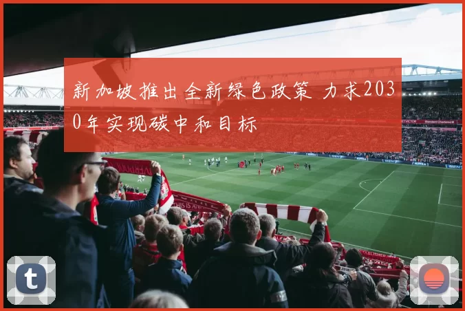 新加坡推出全新绿色政策 力求2030年实现碳中和目标